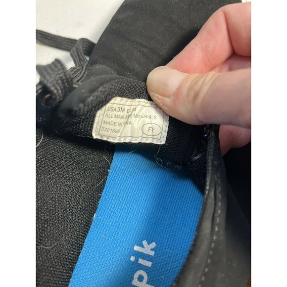 Kidpik Unisex Kids Sneaker Shoes Black Lace Up Low Top Non Marking Skater Suede - Picture 4 of 4